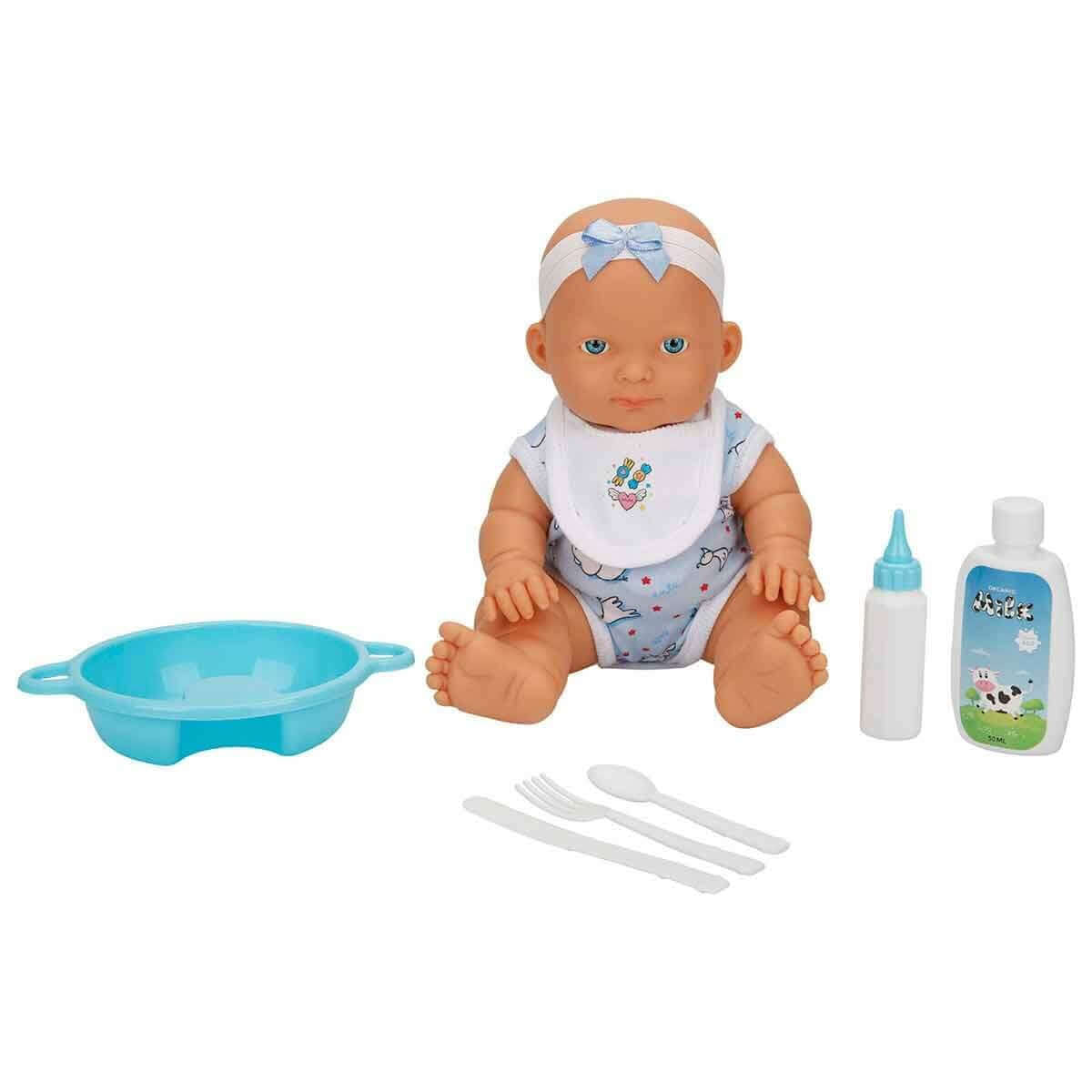 Dollz n More Ada Bebek Yemek Seti 23 Cm Mavi - Roket Oyuncak