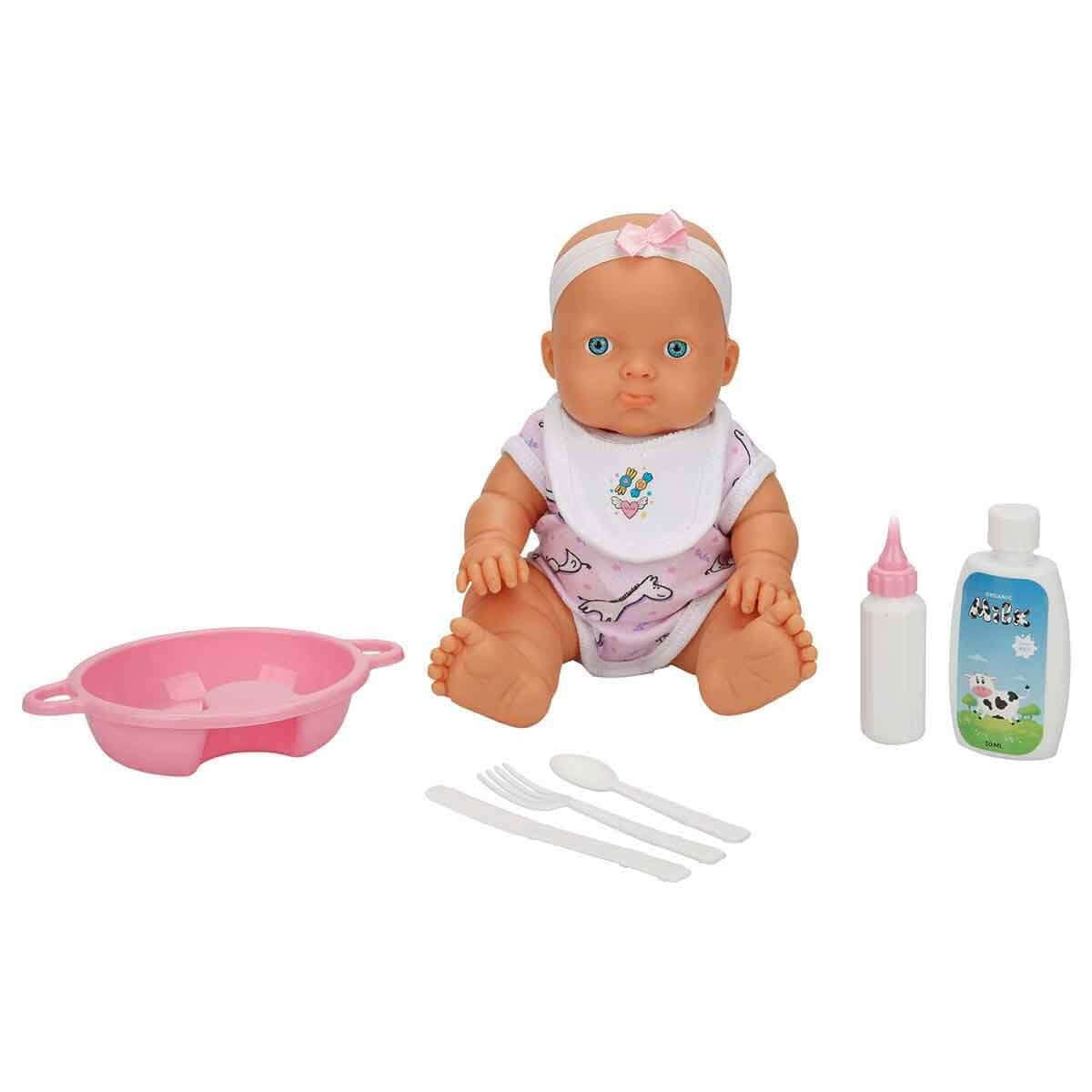 Dollz n More Ada Bebek Yemek Seti 23 Cm Pembe - Roket Oyuncak