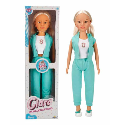 Dollz n More Clara Sporty 80 cm Boyunda Yeşil, Elinden Tutulduğunda Adımlara Eşlik Eden, Sportif Eşofmanlı Dev Oyuncak Bebek - Roket Oyuncak