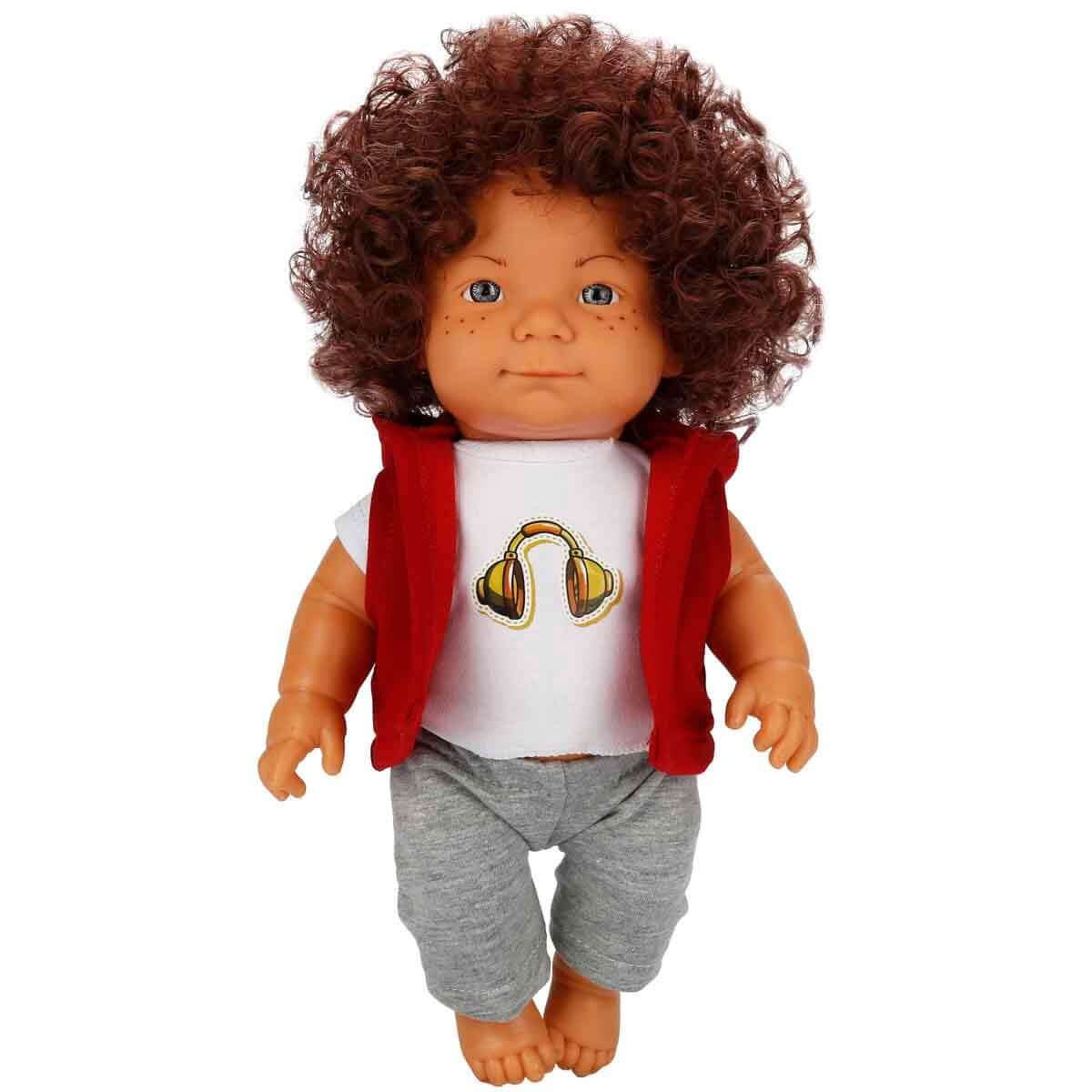 Dollz n More Curly Bebek 35 Cm Kulaklık Tişörtlü - Roket Oyuncak