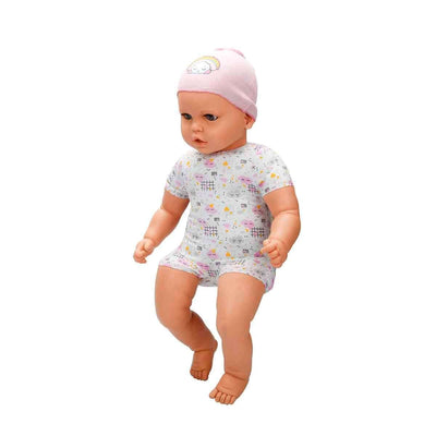 Dollz n More Denis Bebek 60 Cm Karışık Desenli Pembe Bere - Roket Oyuncak