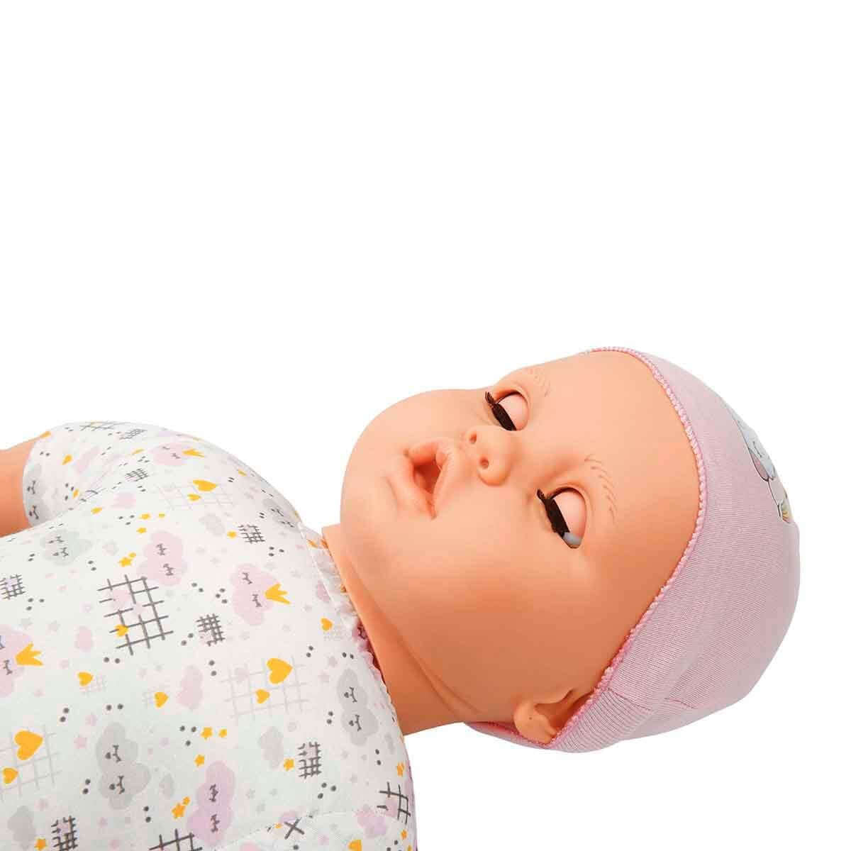 Dollz n More Denis Bebek 60 Cm Karışık Desenli Pembe Bere - Roket Oyuncak