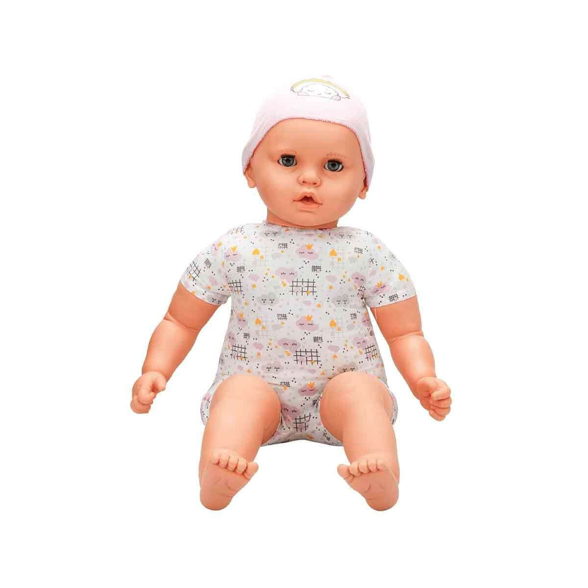 Dollz n More Denis Bebek 60 Cm Karışık Desenli Pembe Bere - Roket Oyuncak