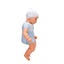 Dollz n More Denis Bebek 60 Cm Mavi Puantiyeli Beyaz Bere - Roket Oyuncak