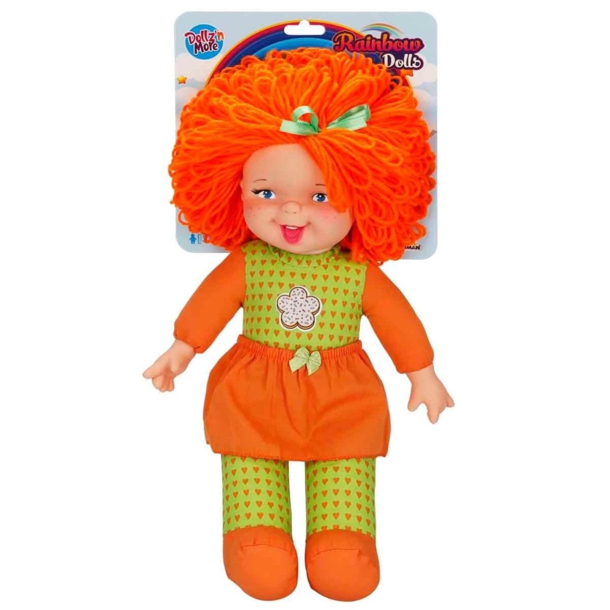 Dollz n More Gökkuşağı Bebekleri 45 Cm Turuncu Saçlı - Roket Oyuncak