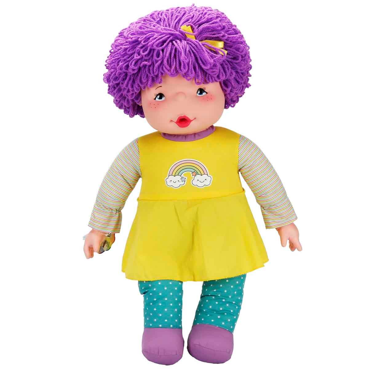 Dollz n More Gökkuşağı Bebekleri 70 Cm Mor - Roket Oyuncak