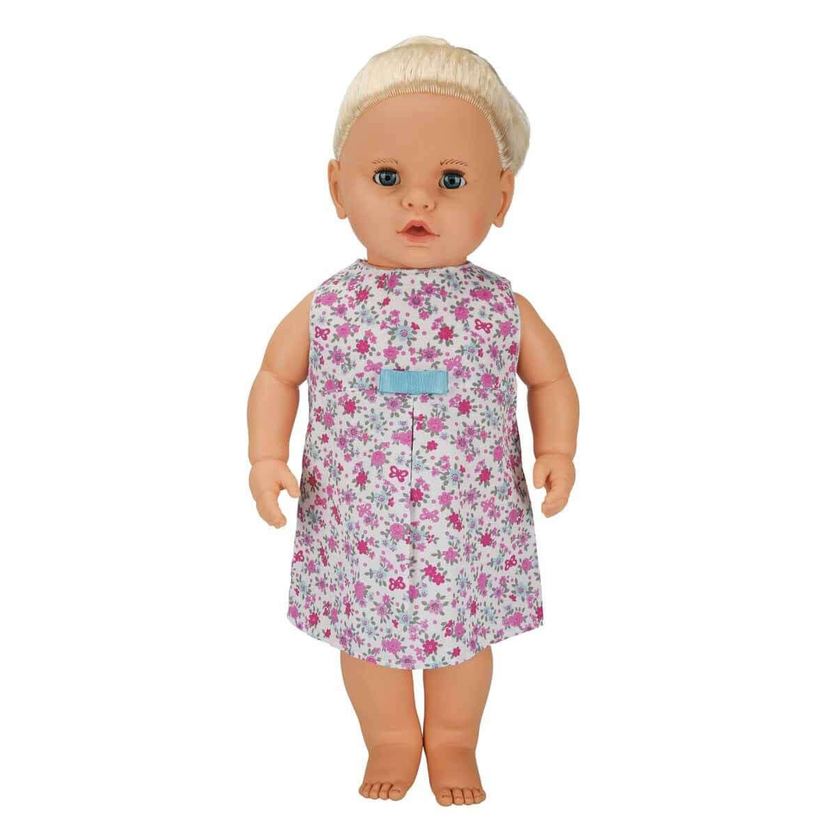 Dollz n More Lila Türkçe Konuşan Bebeğim 60 Cm Mavi Kurdele - Roket Oyuncak