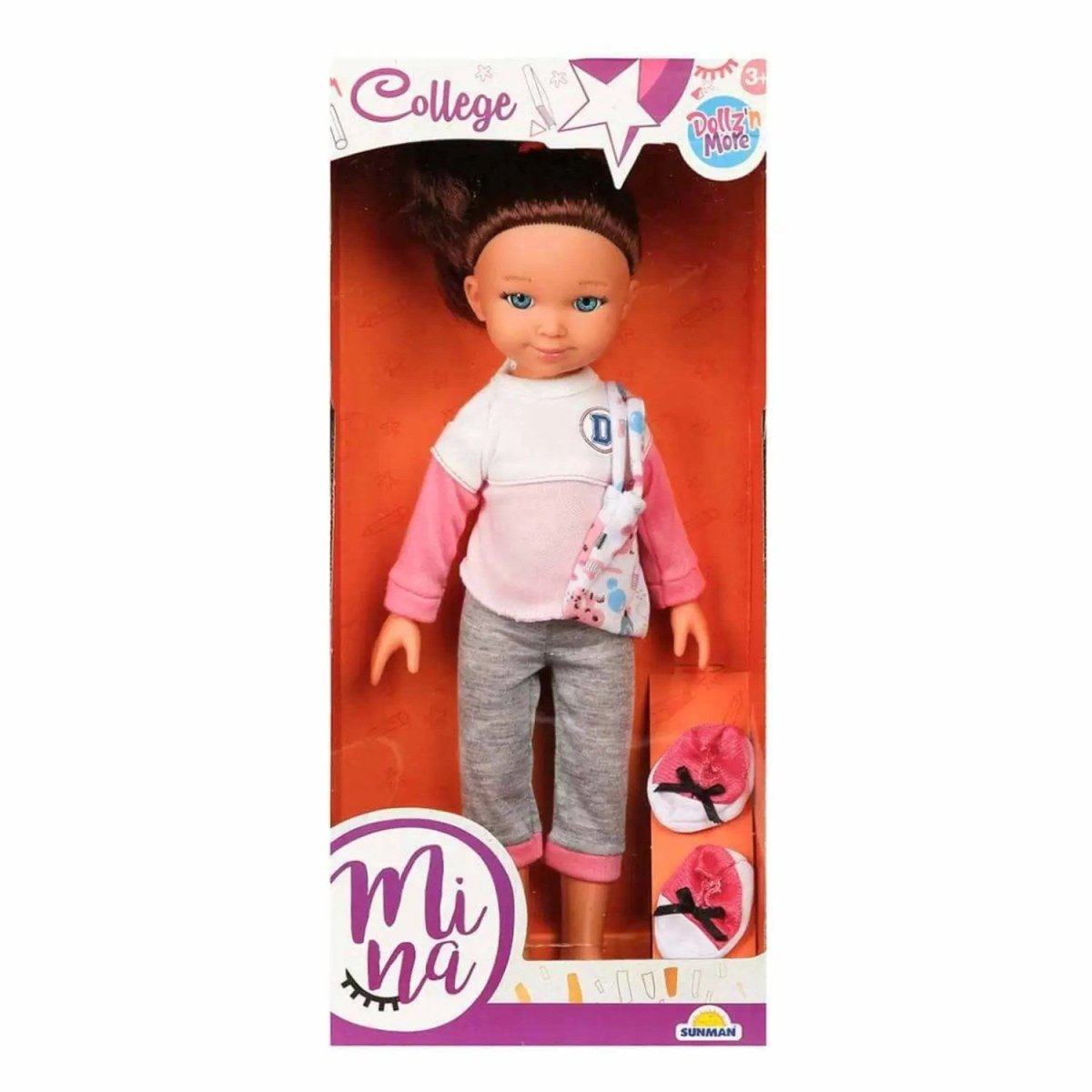 Dollz n More Mina College Bebek 35 Cm - Roket Oyuncak