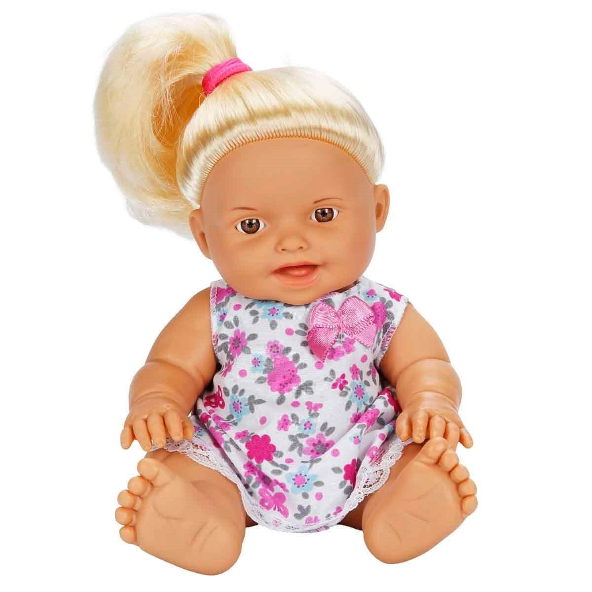 Dollz n More Nil Bebek 23 Cm Sarışın Çiçekli Elbise Gülen Surat - Roket Oyuncak