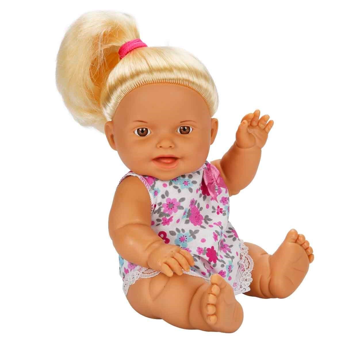 Dollz n More Nil Bebek 23 Cm Sarışın Çiçekli Elbise Gülen Surat - Roket Oyuncak