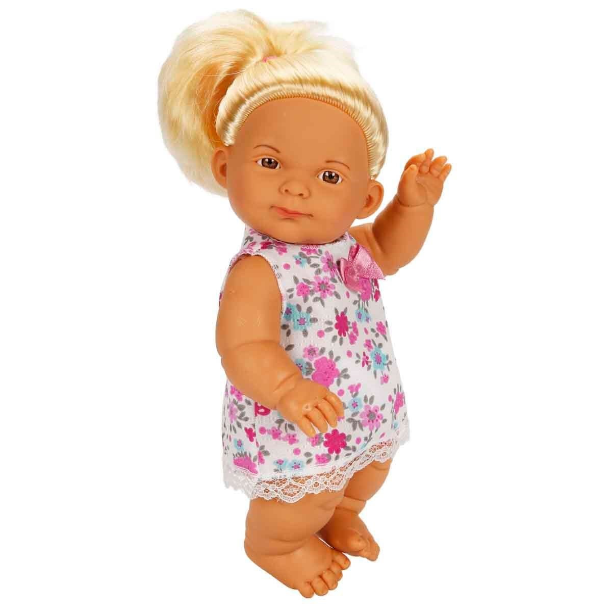 Dollz n More Nil Bebek 23 Cm Sarışın Çiçekli Elbise Tebessüm Eden - Roket Oyuncak