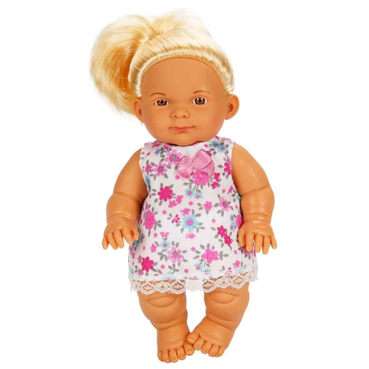 Dollz n More Nil Bebek 23 Cm Sarışın Çiçekli Elbise Tebessüm Eden - Roket Oyuncak