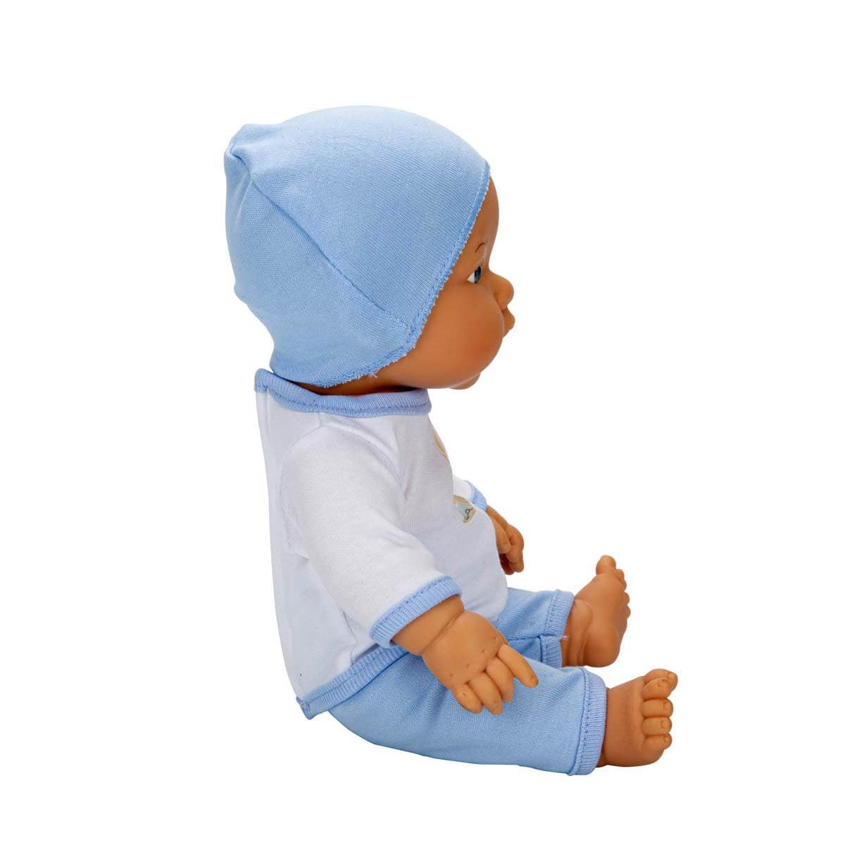Dollz n More Sesli Bebelou Toilet Time Bebek Seti 32 cm Su İçen, Altını Islatan ve Ses Fonksiyonlu Mavi Lazımlık Seti - Roket Oyuncak