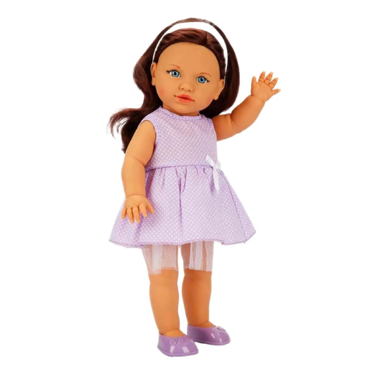 Dollz n More Tina Classic Bebek 45 Cm Mor Elbiseli - Roket Oyuncak