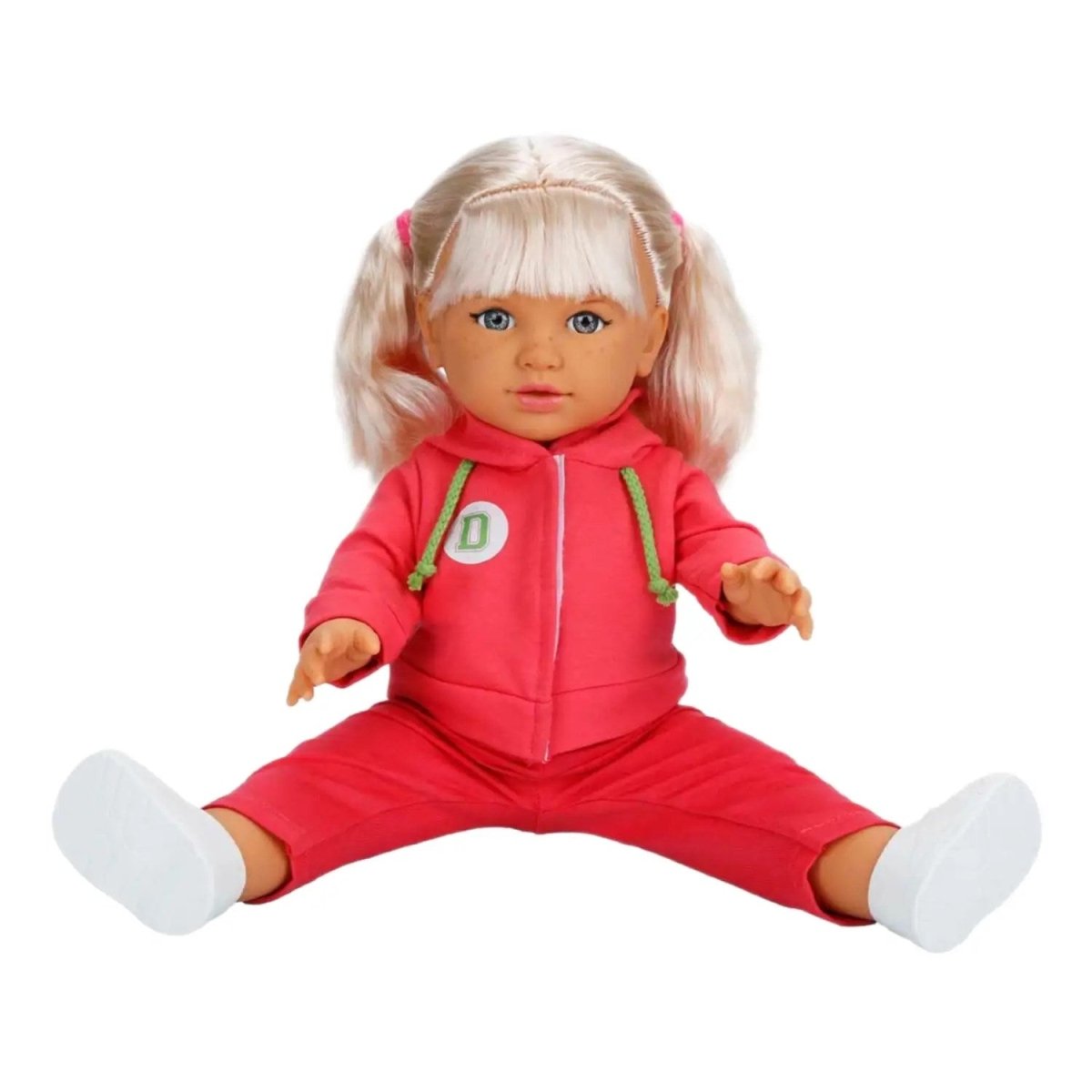 Dollz n More Tina Sporty Bebek 45 Cm Koyu Pembe Eşofmanlı - Roket Oyuncak
