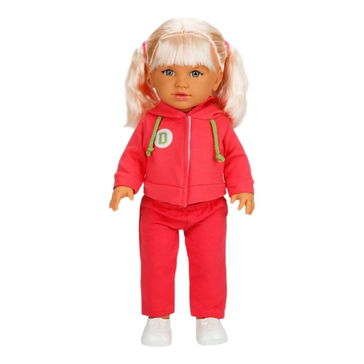 Dollz n More Tina Sporty Bebek 45 Cm Koyu Pembe Eşofmanlı - Roket Oyuncak