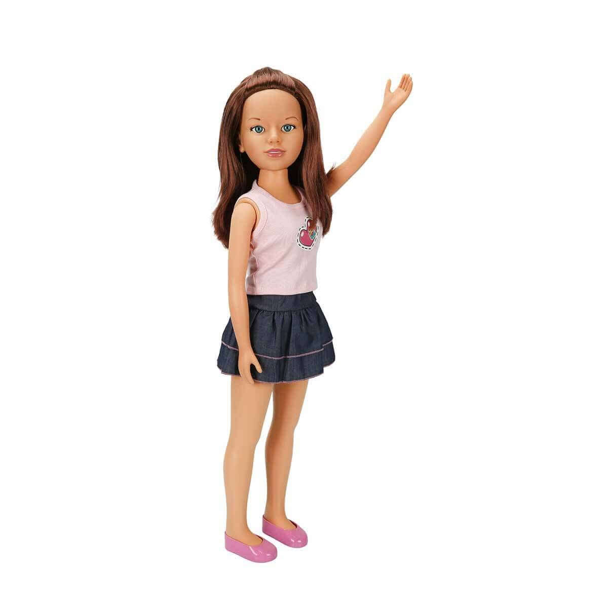 Dollz n More Yürüyüş Arkadaşım Clara Casual 80 Cm Kot Etekli - Roket Oyuncak