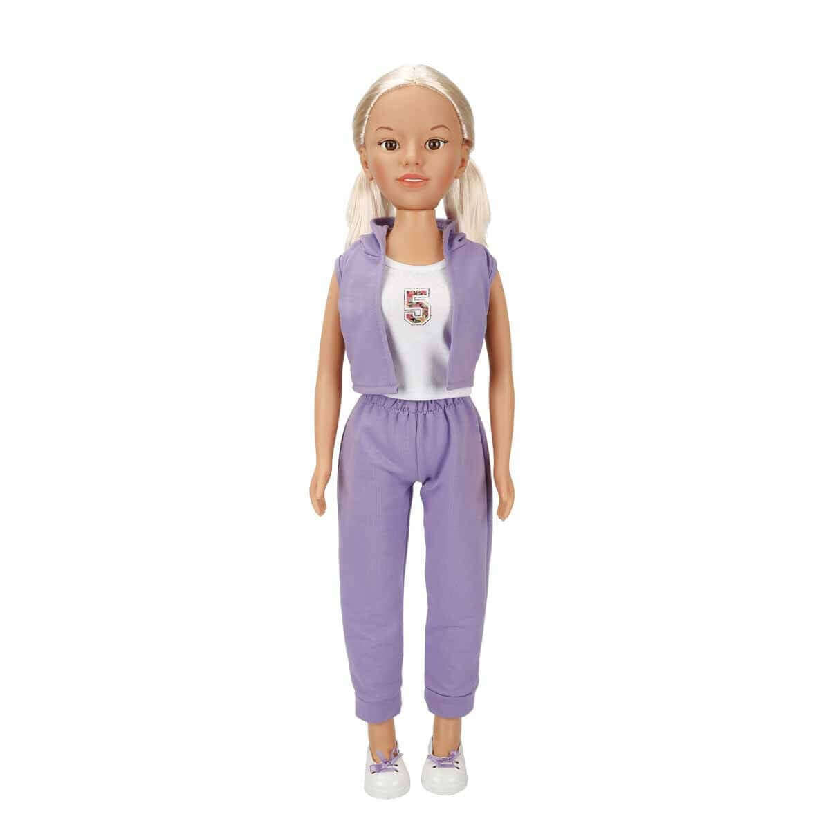 Dollz n More Yürüyüş Arkadaşım Clara Sporty 80 Cm Mor - Roket Oyuncak