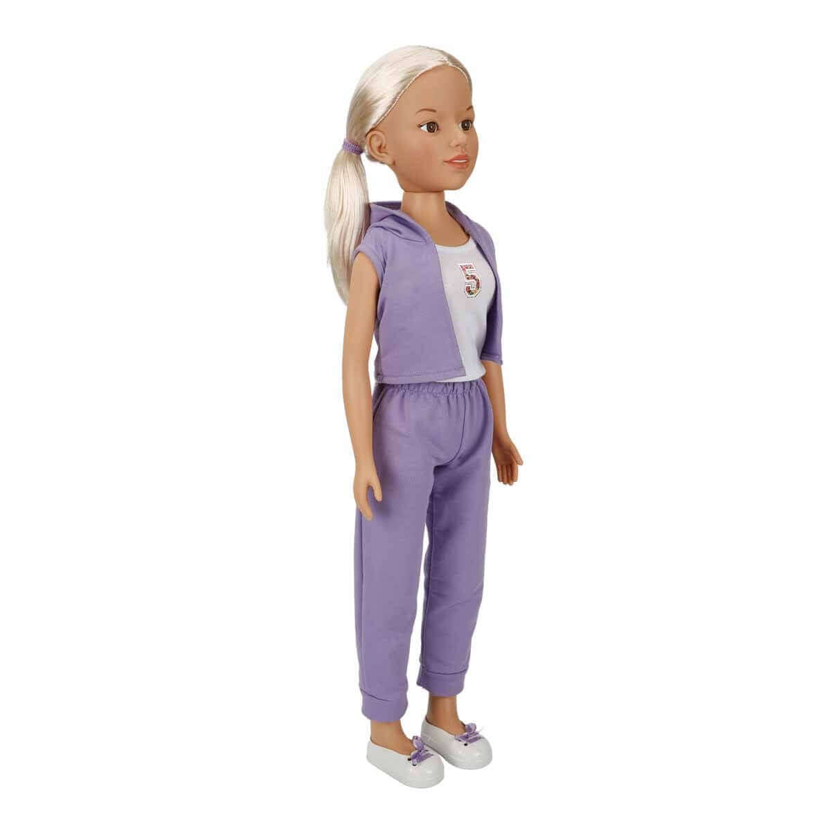 Dollz n More Yürüyüş Arkadaşım Clara Sporty 80 Cm Mor - Roket Oyuncak