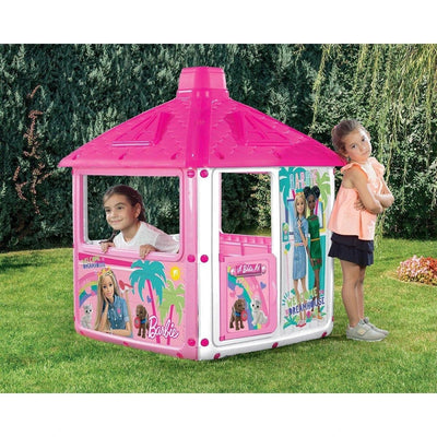 Dolu Barbie Ev İç ve Dış Mekan Uyumlu, Kolay Kurulumlu Pembe Çocuk Oyun Evi - Roket Oyuncak