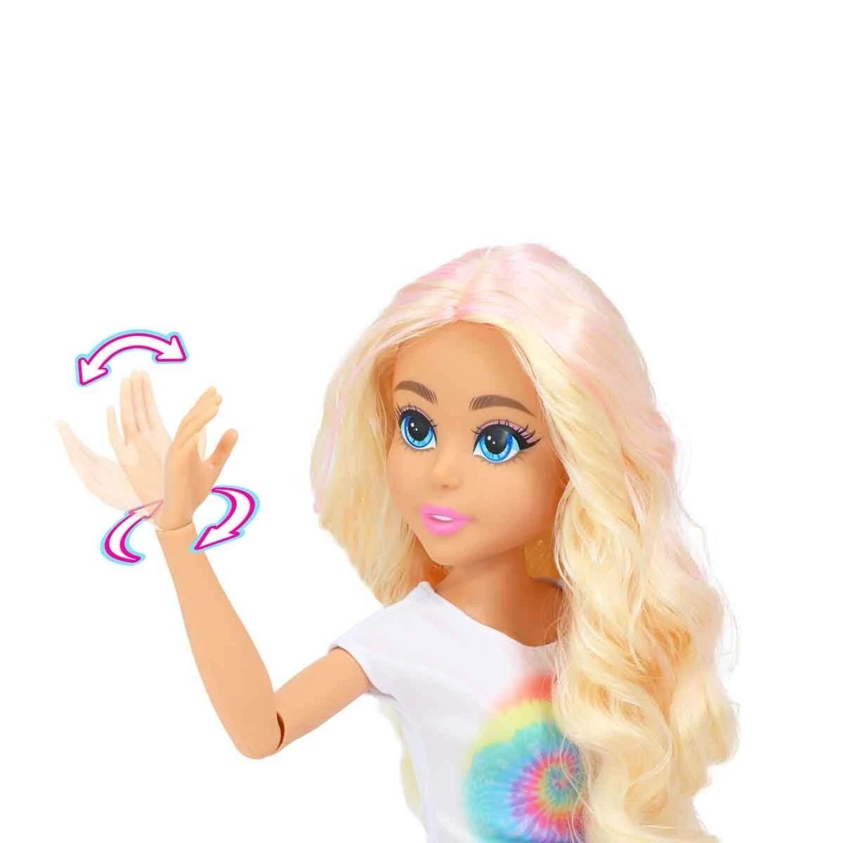 Dreameez Moda Bebeği 71 cm Boyunda, Hareketli Eklemli ve Özel Küpe Aksesuarlı Dev Prenses - Roket Oyuncak