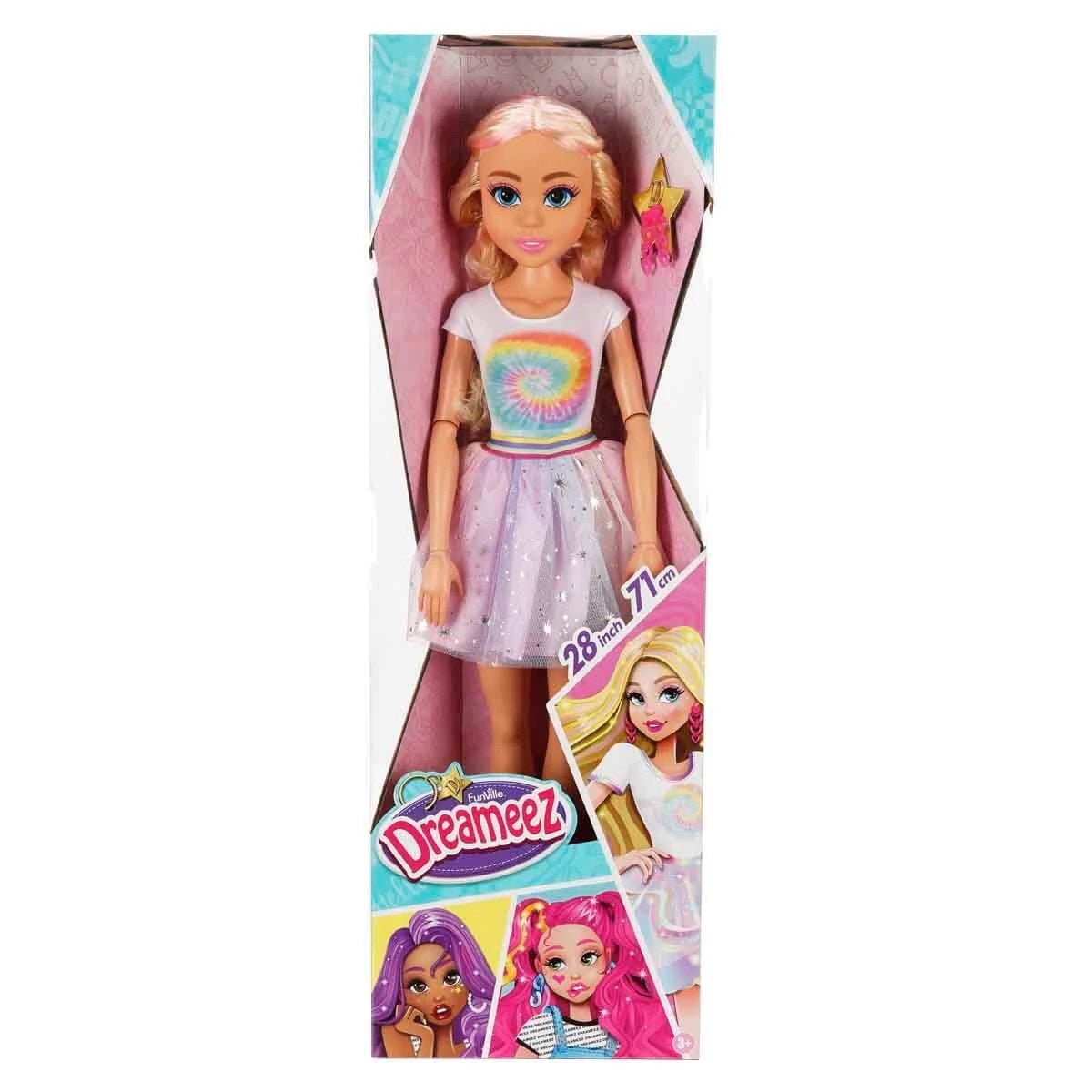 Dreameez Moda Bebeği 71 cm Boyunda, Hareketli Eklemli ve Özel Küpe Aksesuarlı Dev Prenses - Roket Oyuncak