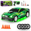 Drift Racer 4WD 12 Km/s Hız, 4 Tekerlekten Çekiş Sistemi, Işıklı Tasarım ve Özel Drift Parkur Konili Uzaktan Kumandalı Yarış Arabası (Yeşil) - Roket Oyuncak
