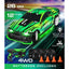 Drift Racer 4WD 12 Km/s Hız, 4 Tekerlekten Çekiş Sistemi, Işıklı Tasarım ve Özel Drift Parkur Konili Uzaktan Kumandalı Yarış Arabası (Yeşil) - Roket Oyuncak