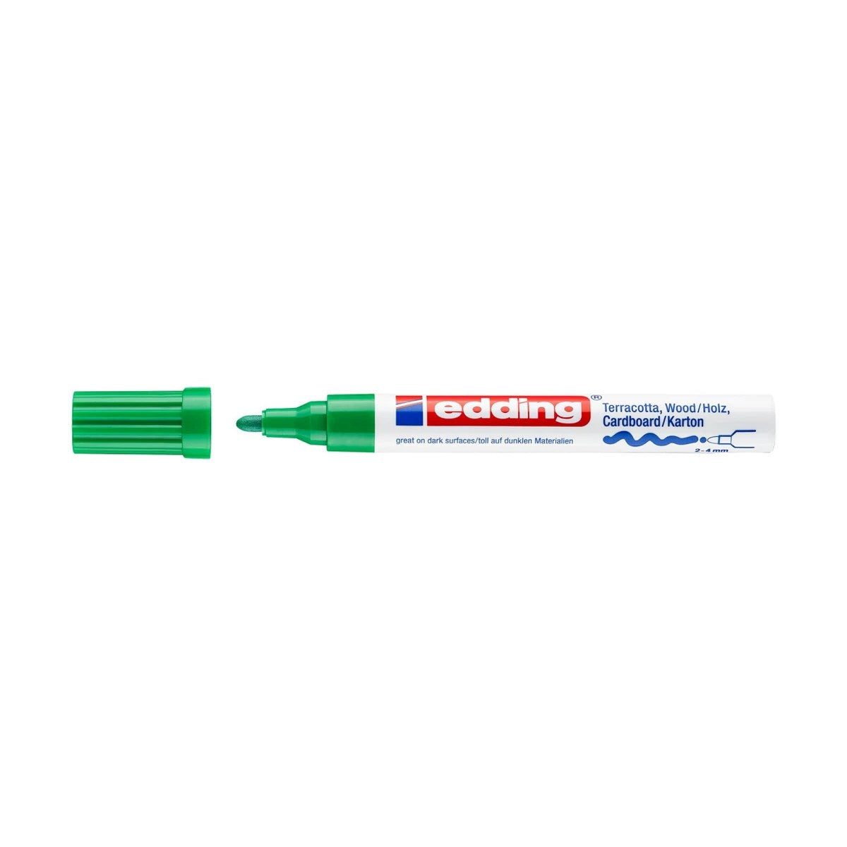 Edding 4000 Dekorasyon Kalemi Yeşil (2-4 mm Yuvarlak Uç)