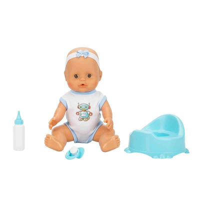Dollz n More Boubou Altını Islatan Konuşan Bebek 30 Cm Mavi