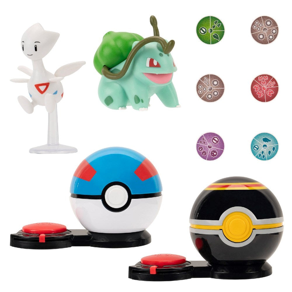 Pokemon Sürpriz Atak Oyun Seti S4 Togetic ve Bulbasaur PKW3651