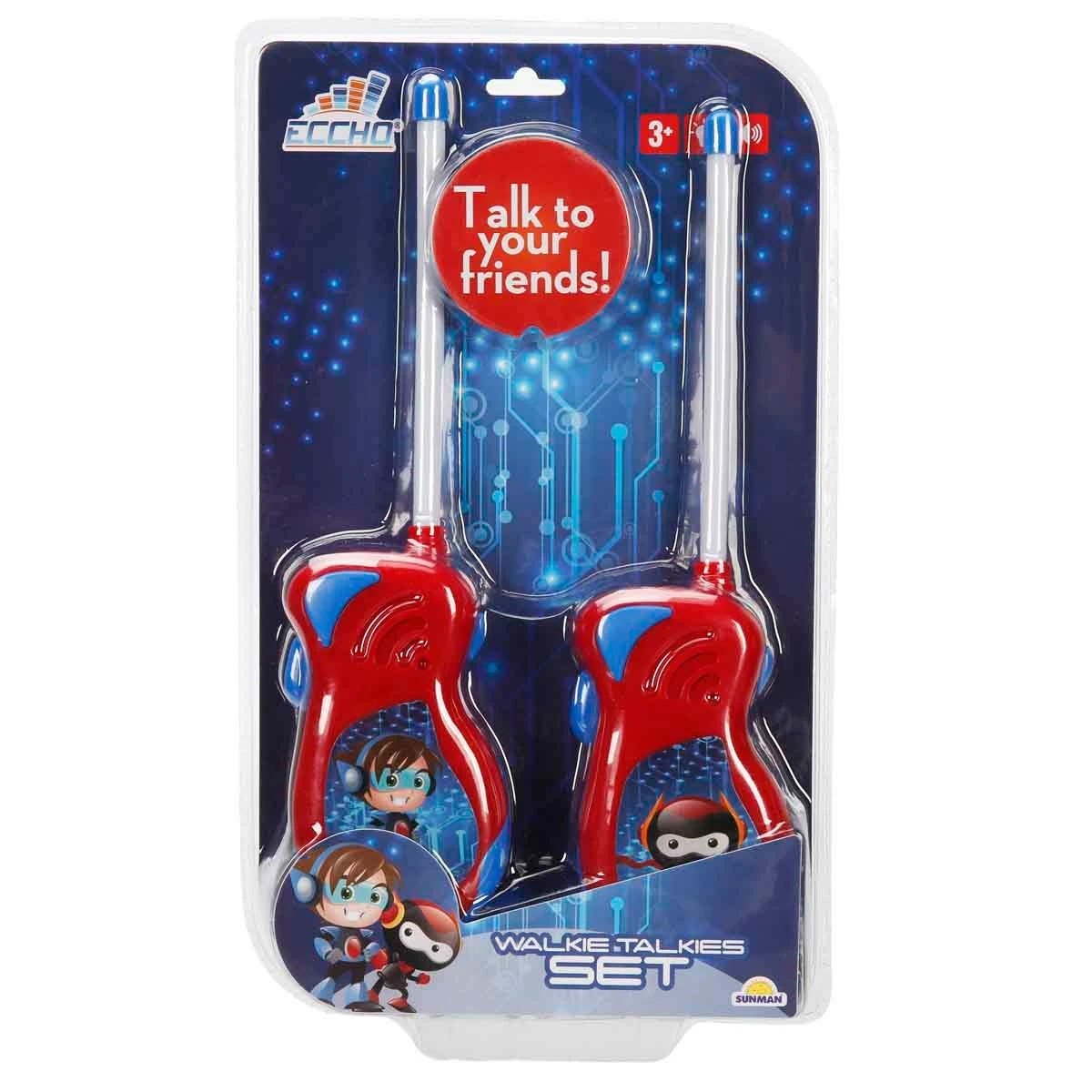 Eccho Walkie Talkie Süper Kahraman Temalı Telsiz Seti 50 Metre Menzilli, Esnek Antenli 2’li Set - Roket Oyuncak