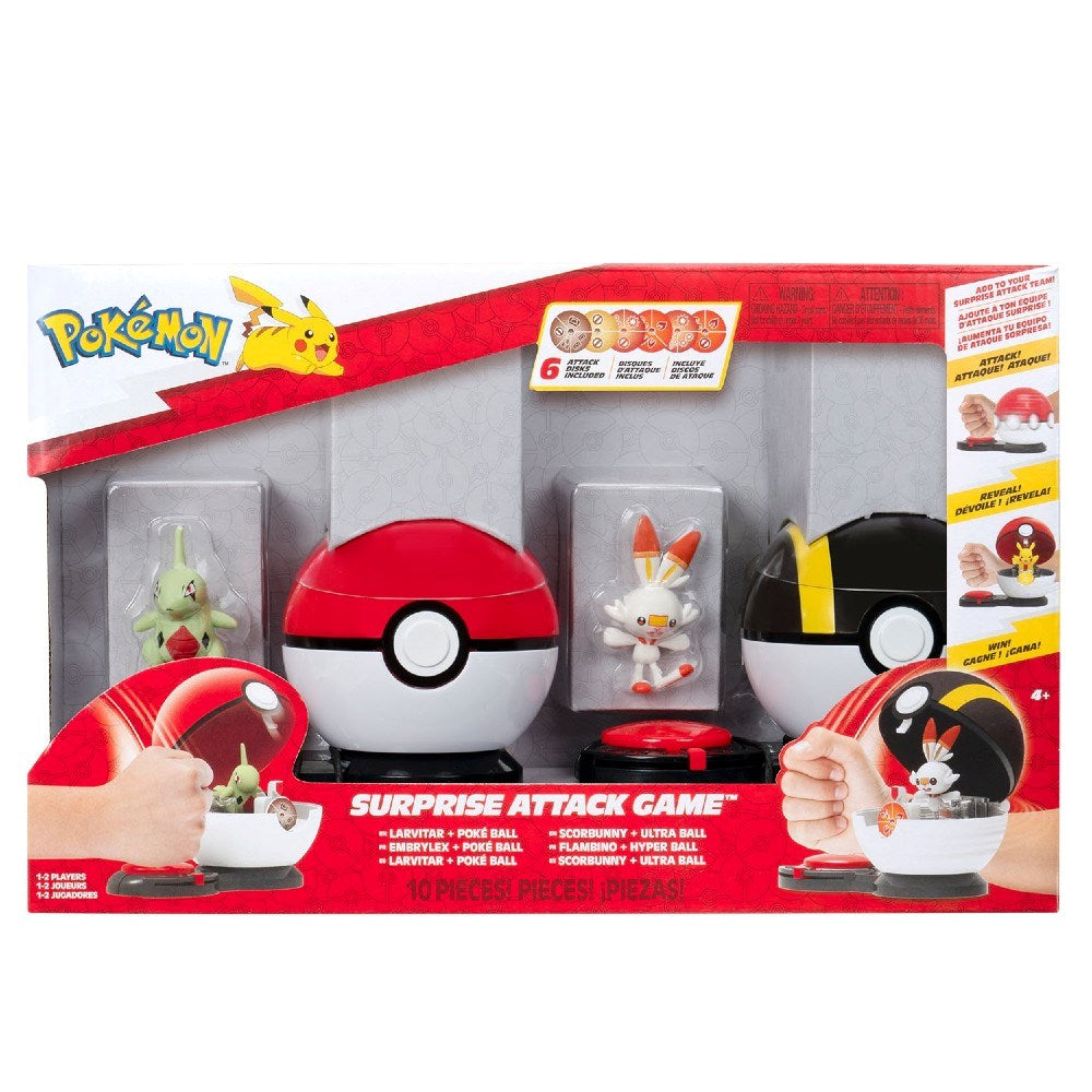 Pokemon Sürpriz Atak Oyun Seti S4 Larvitar ve Scorbunny PKW3653