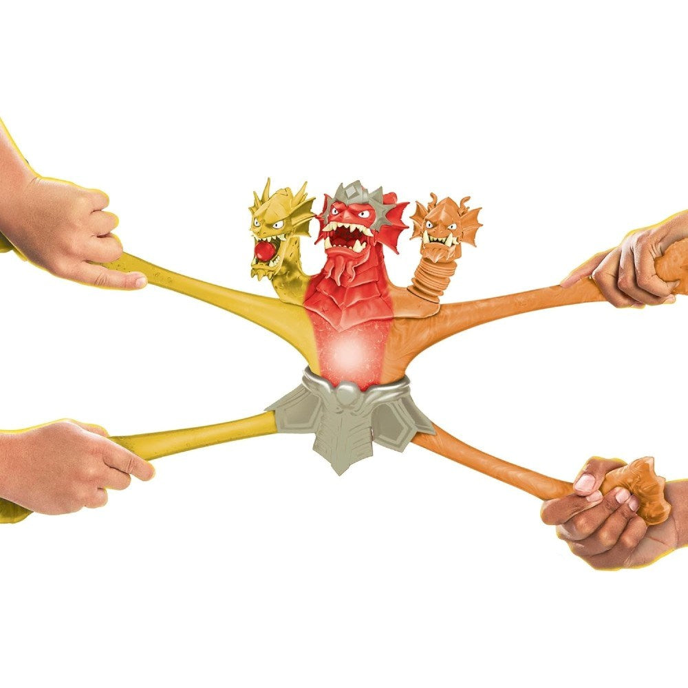 Goojitzu Stretch Strikers King Hydra Figürü GJT56000 | 3 Başlı Işıklı, Sesli ve Top Fırlatmalı Süper Esnek Kahraman 4 Yaş ve Üzeri Çocuklar İçin