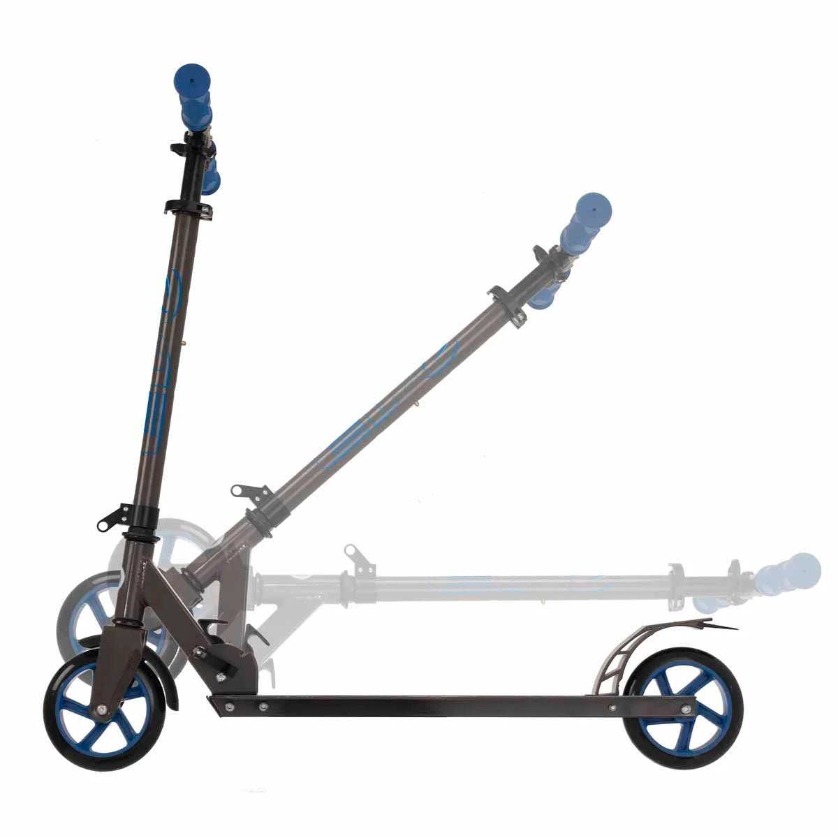 Evo 2 Tekerlekli Flexi Mavi Scooter 100 kg Taşıma Kapasiteli, Katlanabilir, 66 - 84 cm Ayarlanabilir Gidonlu ve Ergonomik Tasarımlı Şehir Scooterı - Roket Oyuncak