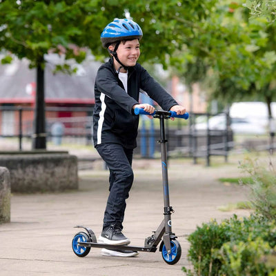 Evo 2 Tekerlekli Flexi Mavi Scooter 100 kg Taşıma Kapasiteli, Katlanabilir, 66 - 84 cm Ayarlanabilir Gidonlu ve Ergonomik Tasarımlı Şehir Scooterı - Roket Oyuncak