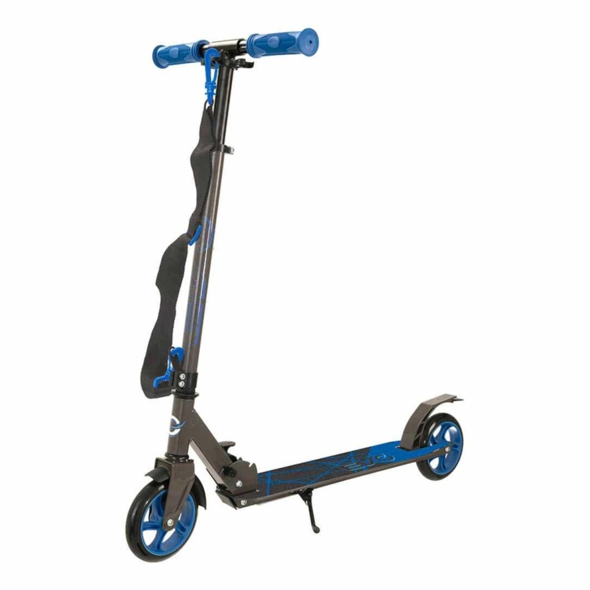 Evo 2 Tekerlekli Flexi Mavi Scooter 100 kg Taşıma Kapasiteli, Katlanabilir, 66 - 84 cm Ayarlanabilir Gidonlu ve Ergonomik Tasarımlı Şehir Scooterı - Roket Oyuncak