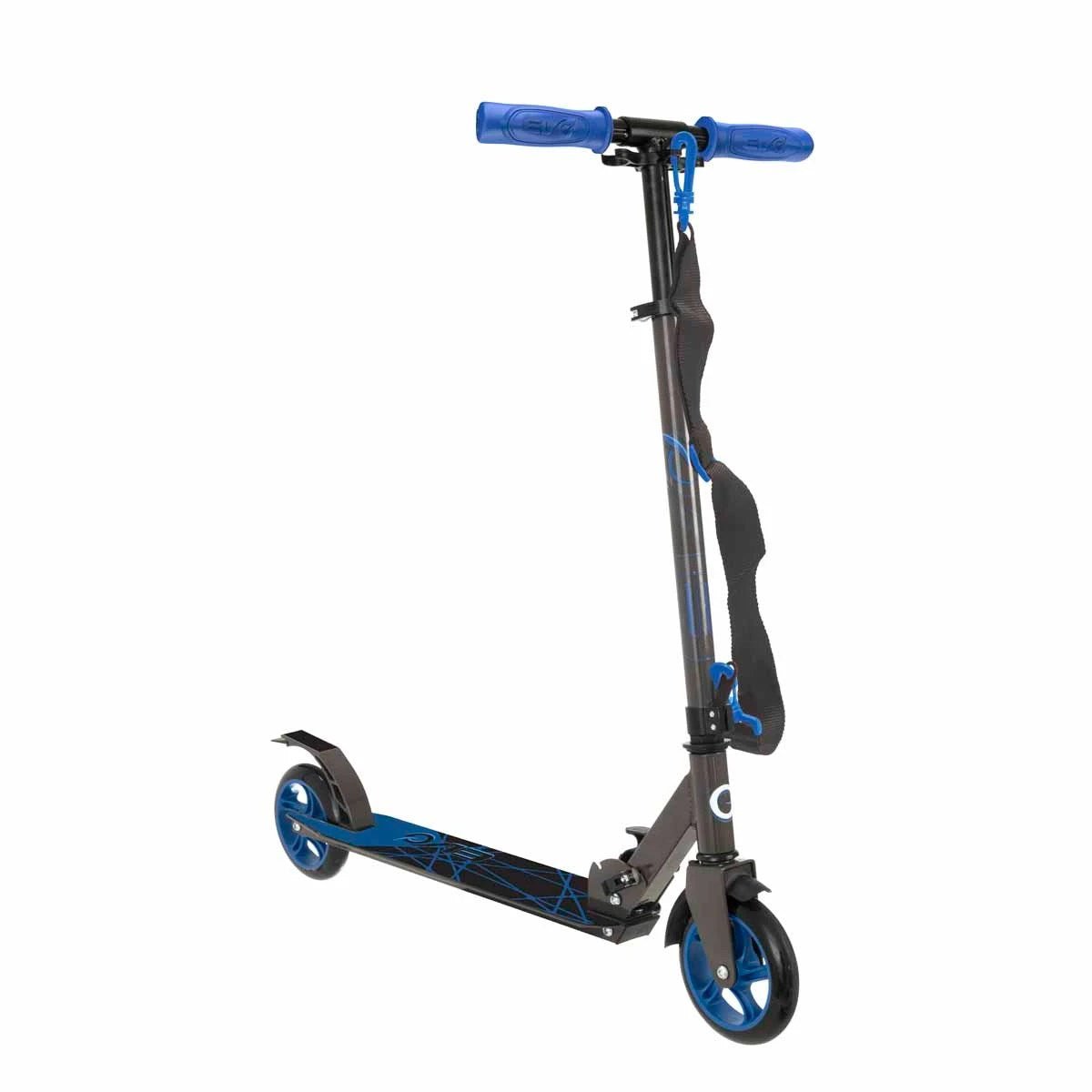 Evo 2 Tekerlekli Flexi Mavi Scooter 100 kg Taşıma Kapasiteli, Katlanabilir, 66 - 84 cm Ayarlanabilir Gidonlu ve Ergonomik Tasarımlı Şehir Scooterı - Roket Oyuncak