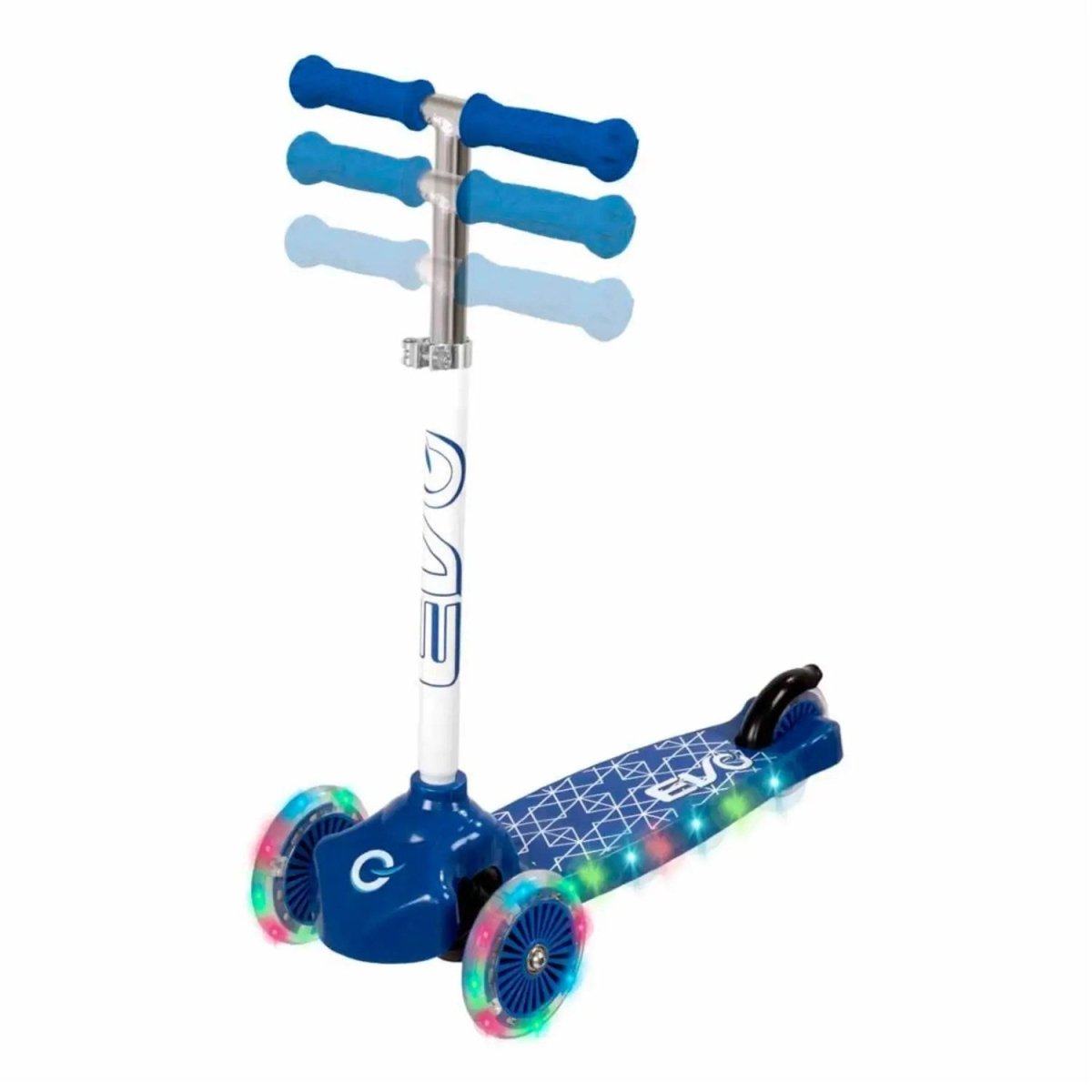 Evo Işıklı 3 Tekerlekli Mavi Scooter - Roket Oyuncak