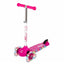 Evo Işıklı 3 Tekerlekli Pembe Scooter 58 - 68 cm Ayarlanabilir Gidon, 50 kg Taşıma Kapasiteli, LED Tekerlekli ve Ergonomik Çocuk Scooterı - Roket Oyuncak