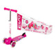 Evo Işıklı 3 Tekerlekli Pembe Scooter 58 - 68 cm Ayarlanabilir Gidon, 50 kg Taşıma Kapasiteli, LED Tekerlekli ve Ergonomik Çocuk Scooterı - Roket Oyuncak