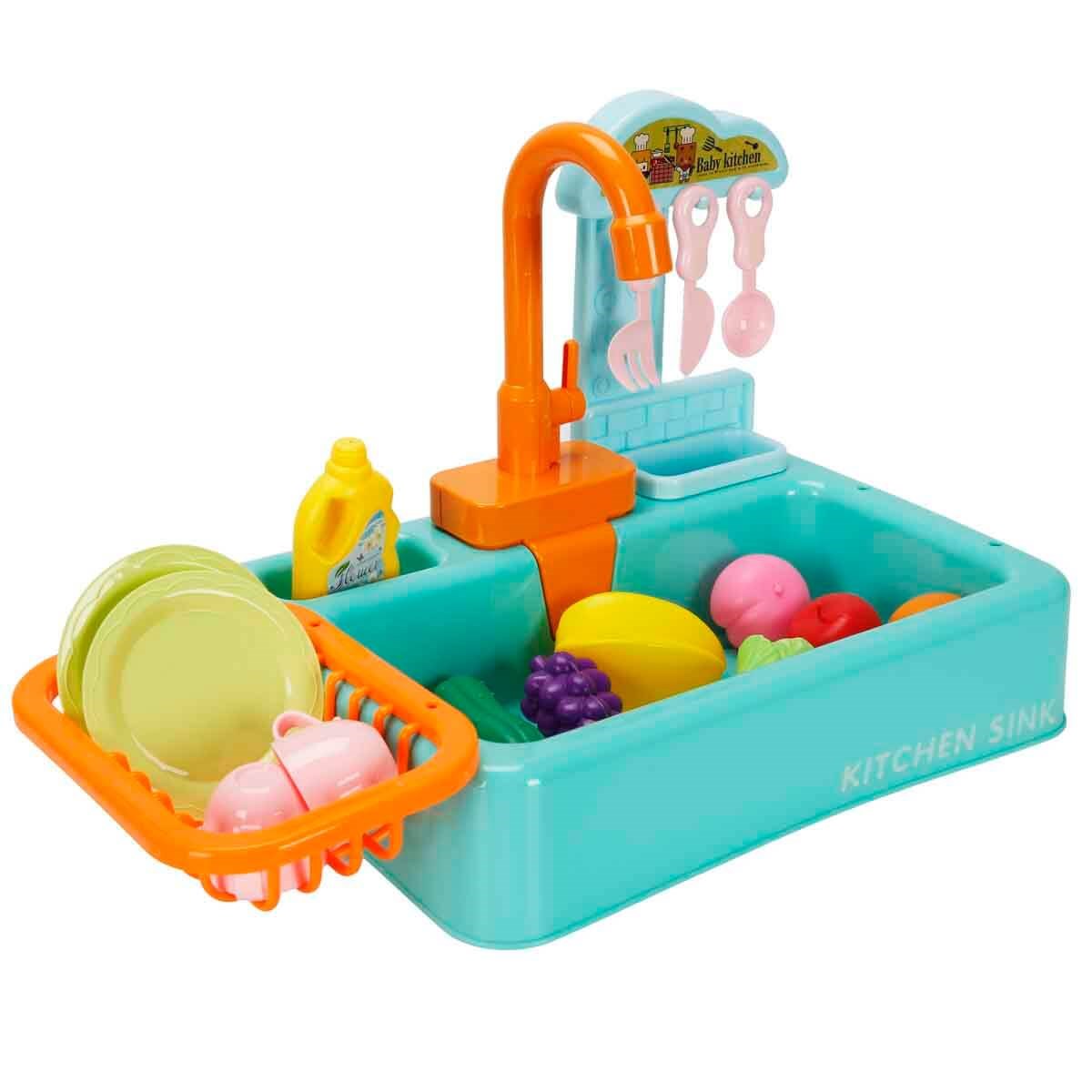 Little Chef Mutfak Lavabosu Oyun Seti 20 Parça Yeşil