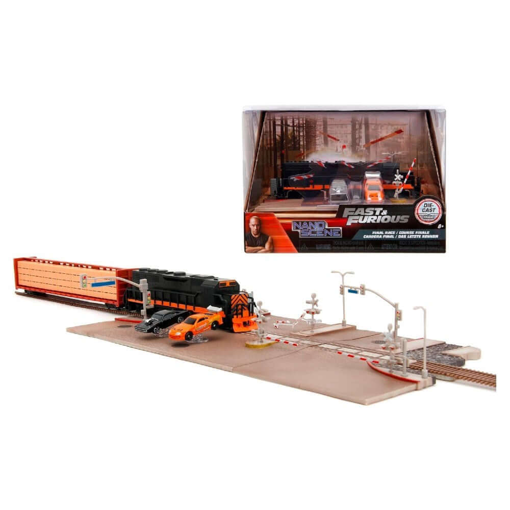 Fast & Furious Nano Tren Sahnesi Diorama Final Race - Roket Oyuncak