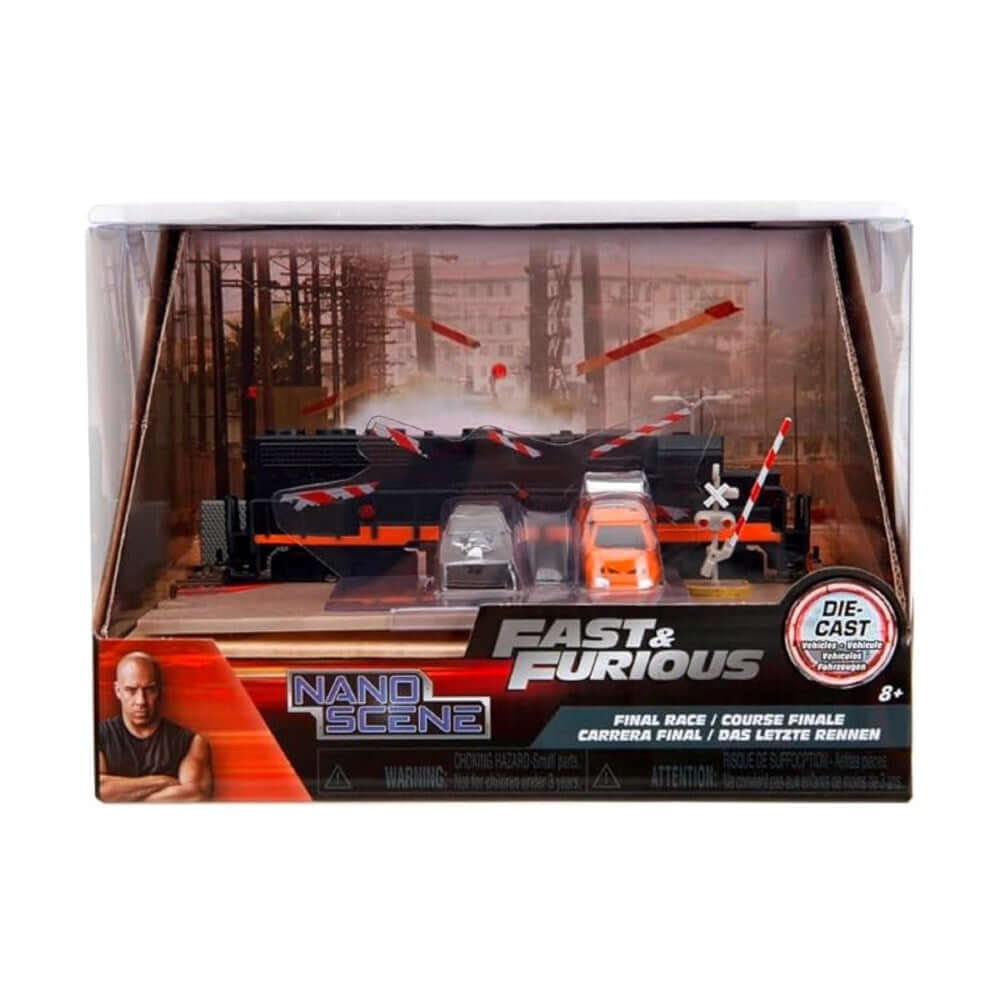 Fast & Furious Nano Tren Sahnesi Diorama Final Race - Roket Oyuncak