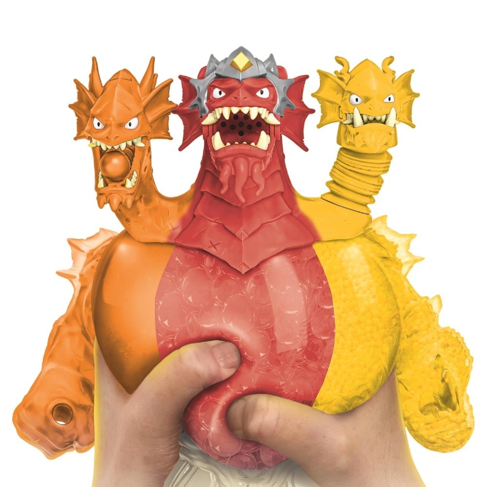 Goojitzu Stretch Strikers King Hydra Figürü GJT56000 | 3 Başlı Işıklı, Sesli ve Top Fırlatmalı Süper Esnek Kahraman 4 Yaş ve Üzeri Çocuklar İçin