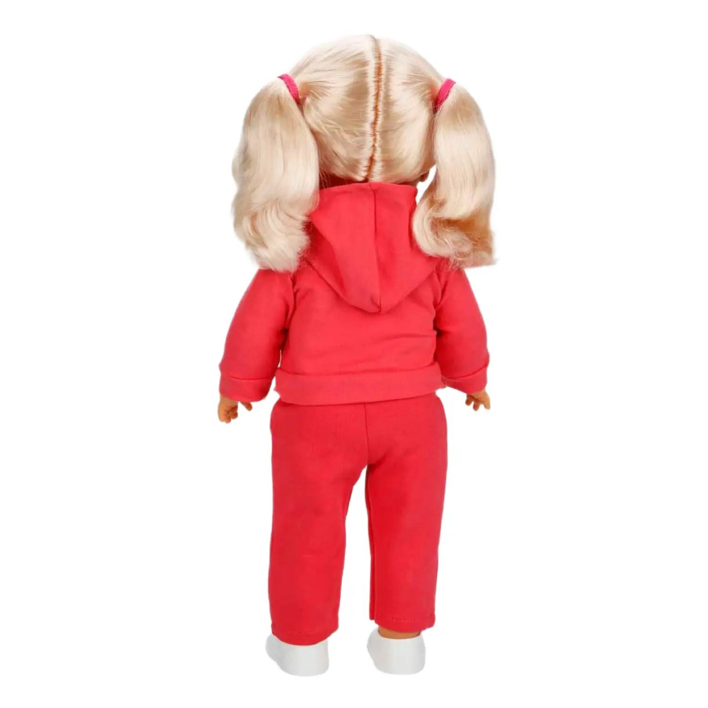 Dollz n More Tina Sporty Bebek 45 Cm Koyu Pembe Eşofmanlı