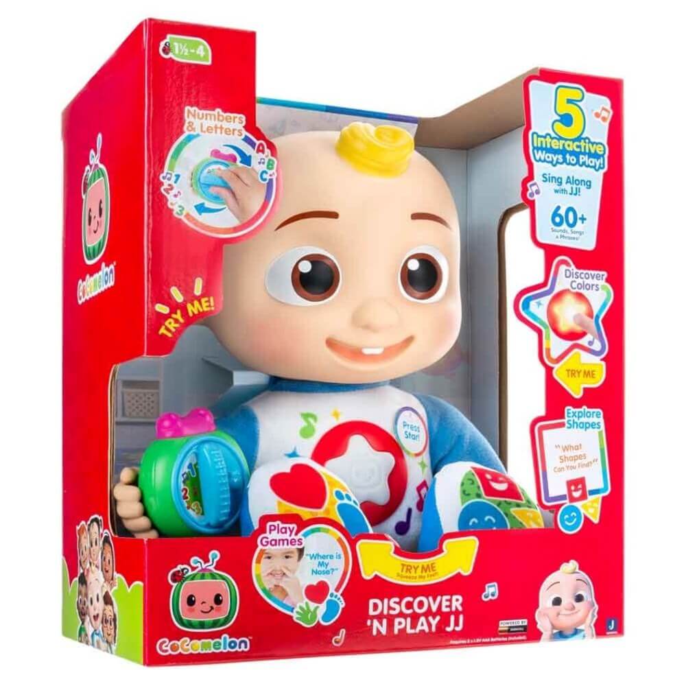 Cocomelon Sesli ve Işıklı JJ Peluş 32 Cm