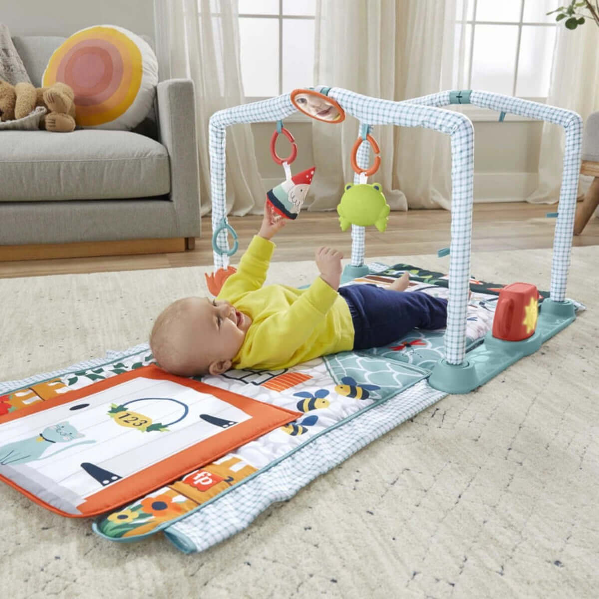 Fisher Price 3ü 1 Arada Sevimli Kulübe Jimnastik HJK45 - Roket Oyuncak