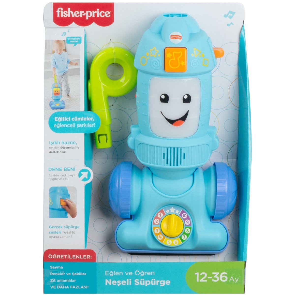 Fisher Price Eğlen & Öğren Neşeli Elektrik Süpürgesi GTW19 - Roket Oyuncak
