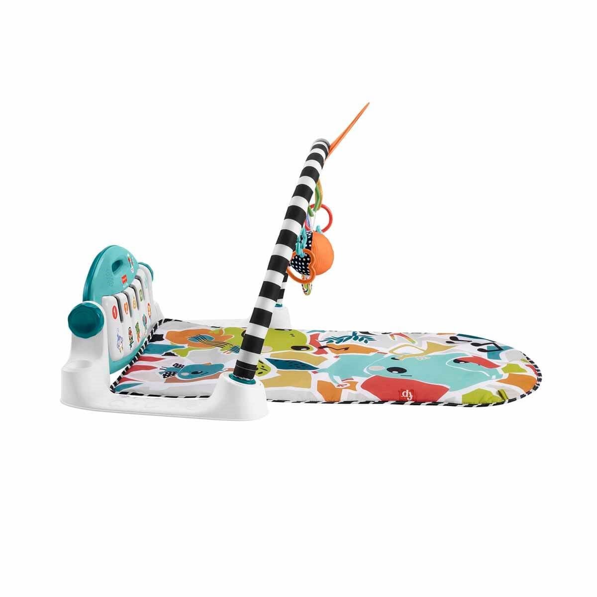 Fisher-Price Piyanolu Oyun Halısı Neşeli Hayvanlar Tasarımlı, Işıklı, 85+ Şarkılı ve 10 Aktivite Oyuncaklı Jimnastik Merkezi - Roket Oyuncak